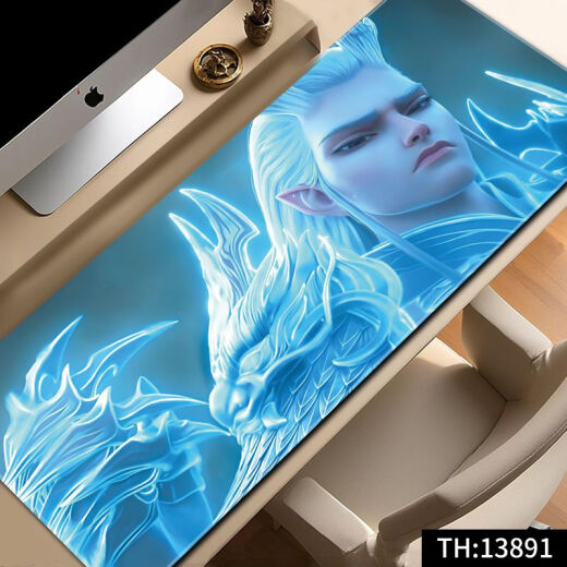 Songya Mouse Pad Nezha Super großer Computertastaturpad zweidimensionaler Maus-Pad E-Sport Computer Desk Pad Lock Edge Anti-Slip-Desktop 13886 Mein Leben ist nicht der Lord 1000x500x4mm