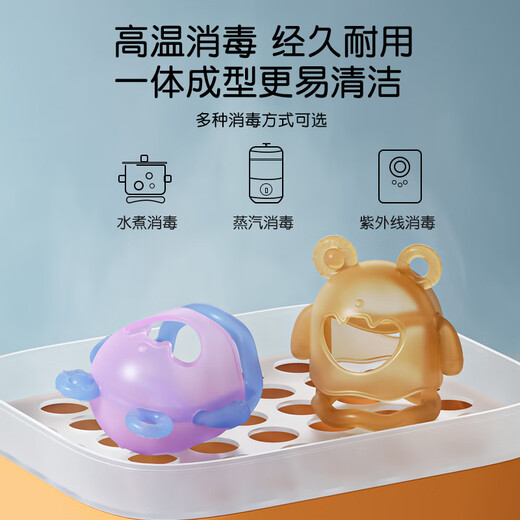 Beingmate Baby Teether Oral Appetite Period 6 months and above baby teeth grinding soothing anti-eating hand silicone chewing toy