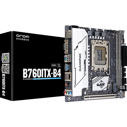 Onda CPU Motherboard Set B760itx-B4 14-12 Motherboard + Intel 12. Generation Core I3-12100 Board U Set