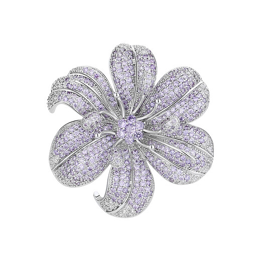 Oppenheim benheart Danish Lily brooch elegant female exquisite temperament corsage new high-end pin accessories pendant holiday gift brooch - Lily of the Nile white gold