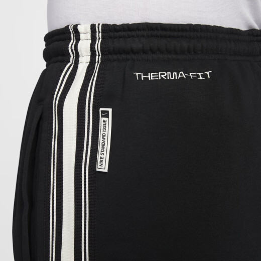 耐克（NIKE）官方THERMA-FIT男子加绒篮球长裤卫裤保暖HJ3884 010黑/淡象牙白 M