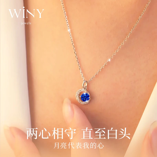 The only (Winy) sterling silver necklace, women's pendant, birthday and Valentine's Day gift for girlfriend and wife, silver jewelry, light luxury niche