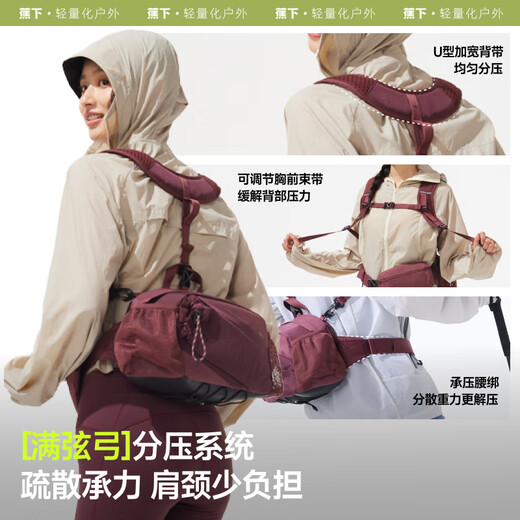 Beneunder backpack outdoor mountaineering backpack unisex cycling sports bag gray