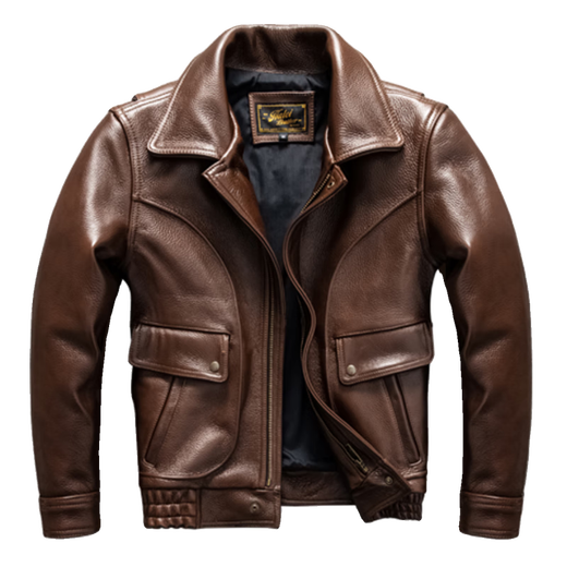 Jeep Spirit Oil Wachs Kopfschicht verdickte Kuhlatten 1,5 mm echter Leder-Lederjacke Herrenleder Jacke Herren Revers großer Jacke Herren brauner Kuh 3xl Vorverkauf für 10 Tage