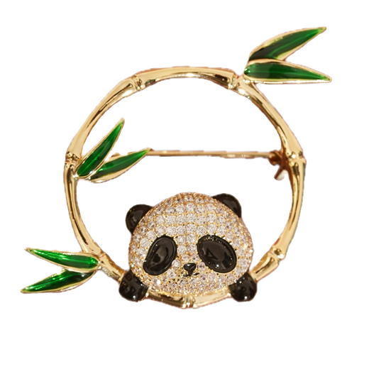 WOUG Panda Brooch Women's Corsage Autumn and Winter Design Niche Pin Coat Suit Accessories Girlfriend Gift Brooch