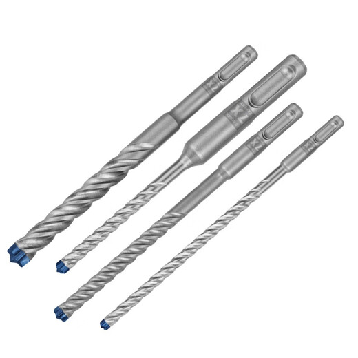 Bosch (BOSCH) round shank four-pit 7 series electric hammer drill bit Dr. four-blade 2-pit 2-slot reinforced concrete impact drill round shank four-pit 7 series drill bit 4x50x115mm 1