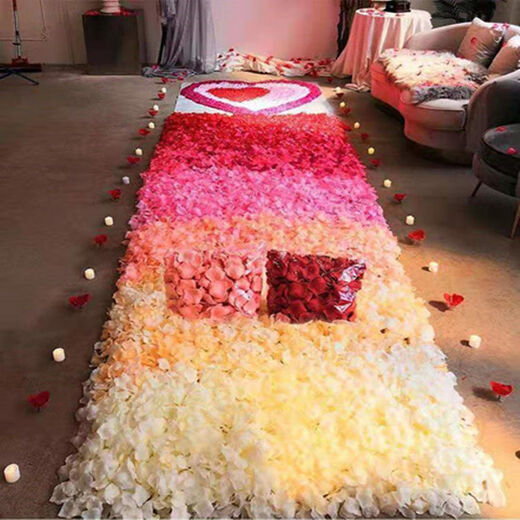 
Yoojia Liangpin mixed color simulated petals 2000 pieces, confession of proposals, wedding arrangements, wedding celebration fake petals