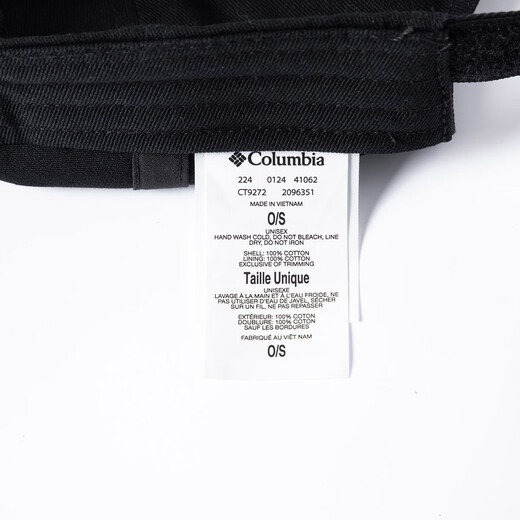 
Columbia Columbia Hat 25 Spring and Summer New Men's and Women's Baseball Hat Outdoor Leisure Sun Hat CT9272 010 All Size