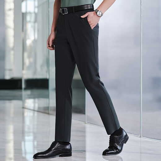 Pantalons décontractés Yager Pantalon TR masculin Slim Fournité Pantalon décontracté élastique mince respirant croustillant et élégant 2025 Nouveau produit combinaison Navy VCSX313019FWY 33 175/82A (2 pieds 5) 84cm