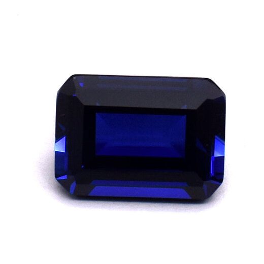 Tanzanite sapphire loose stone ring face rectangular ring face natural blue DIY ring with stone blue sapphire 15X20mm