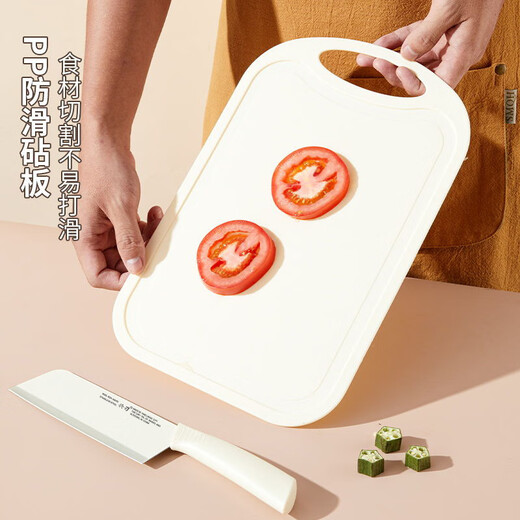 兴刃刀具套装厨房菜刀菜板厨具全套硅胶锅铲勺套装宿舍刀具砧板削皮刀 菜刀菜板+削皮刀+锅铲汤勺三件套