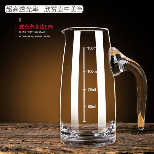 Chaosihui white wine cup wine dispenser set wine jug household restaurant use wine small jug glass red wine decanter wine measuring device 500 scale jug 500ml single pack