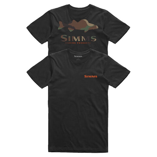 SIMMS summer round neck T-shirt short-sleeved cultural shirt Luye fishing clothes fly outdoor casual tops American 24 models 14101 Gray S (size is too big and two sizes)