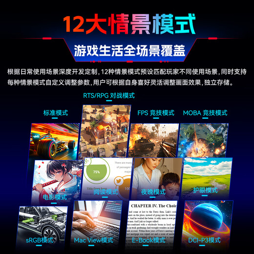 泰坦军团27英寸 2K高清 原生200Hz 专业电竞显示器 FastIPS硬件低蓝光HDR400广色域1ms 10Bit高刷版P2710R2