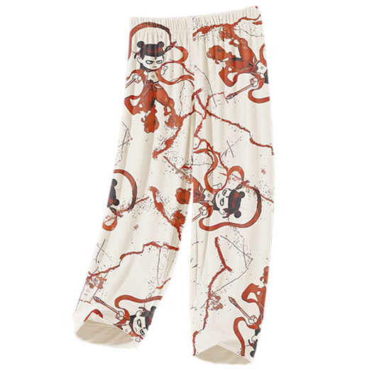 Catman (Miiow) Pajamas para niños Modal Modal delgado Summer Children Niños medianos Juego de tres piezas Ropa para el hogar Nezha Primavera y Verano 1M-ST-12353 M 18 Tamaño (150-155) C
