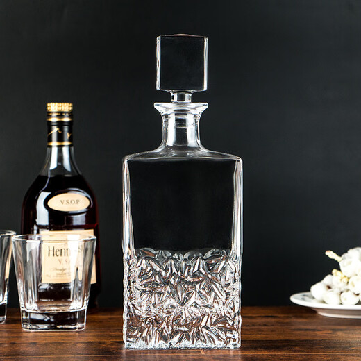 
New popular glass whiskey bottle, bottle, bottle, cup set 850ml 15868()