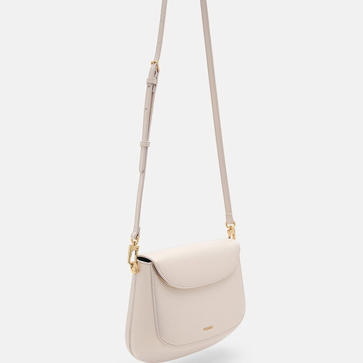 PEDRO Shell Sac 25 NOUVEAU NOUVEAU produit Liuyun Série Couleur solide Sac à bandoulière à un seul épaule Bag féminin PW2-75210174 Couleur de champagne S