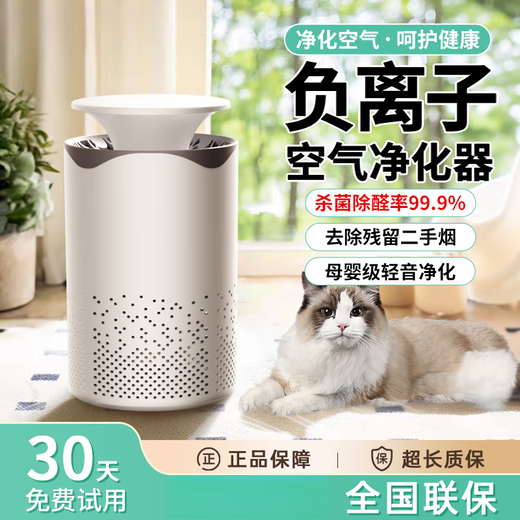 Purificateur d'air Xiaomi Boyi Ménage du formaldéhyde Dépose de bureau Small Deodorant Smoke Oner Pet Cat Cat Purification Ion Ion Purificateur 3879 Modèle de base [50m Purification de grande zone