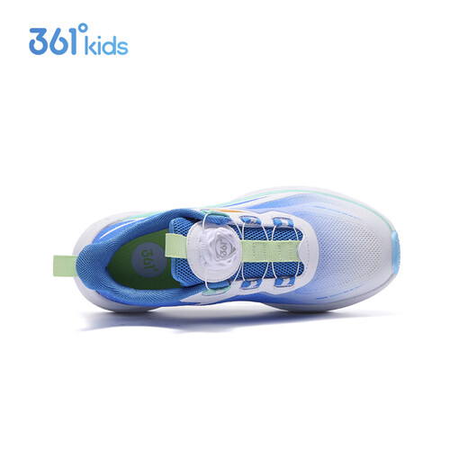 361 Wind 6.0 Chaussures de course pour enfants 25 Summer Boys and Girls Flexible Breathable Professional Sports Chaussures bleu 34