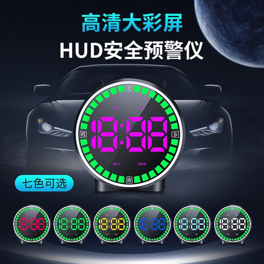 Sulianxing 2025 new electronic dog radar speed measuring driving safety early warning device car HUD head-up speed display high-end colorful lights + intelligent upgrade + national early warning +
