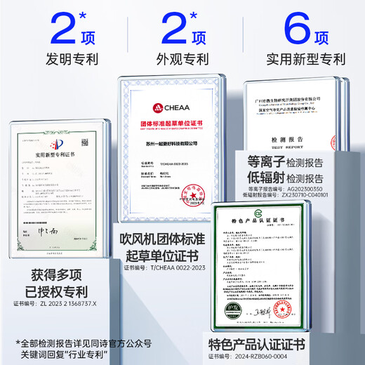 Tongshi Aiqi F3 high-speed hair dryer 3 billion plasma hair care hair dryer eliminates static electricity without damaging hair and blows hair dryer wife's birthday gift