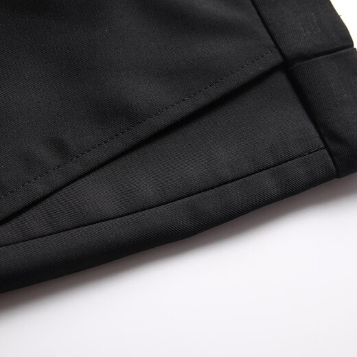 Luo Meng suit suit men's business slim suit men's professional formal small suit groom's best man's wedding dress jacket black two buttons suit + trousers 3XL (190) (suitable for 170-180 Jin Jin equals 0.5 kg)