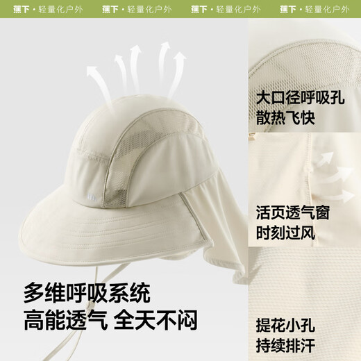 Beneunder sun hat men's summer mountaineering hat neck protection integrated fisherman hat sun protection sun hat fishing hat gift black