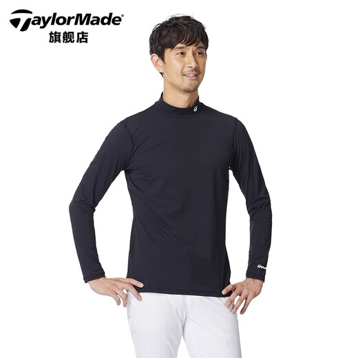 
Taylormade TaylorMay Golf Clothing Men's 2025 New Spring and Autumn Windproof Warm Golf Top Long Sleeve Base Shirt M13118 White XL