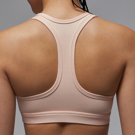耐克（NIKE）Jordan耐克乔丹女子透气速干衬垫运动内衣秋季中强度支撑FB6873 838冰番石榴色/黑 L