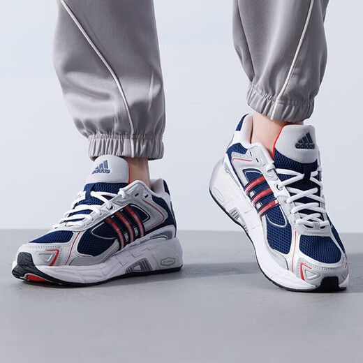 
ADIDAS Adidas men's shoes women's shoes autumn retro sneakers mesh breathable cushioning dad shoes couple casual shoes IG6227/deep indigo/light scarlet/white 40