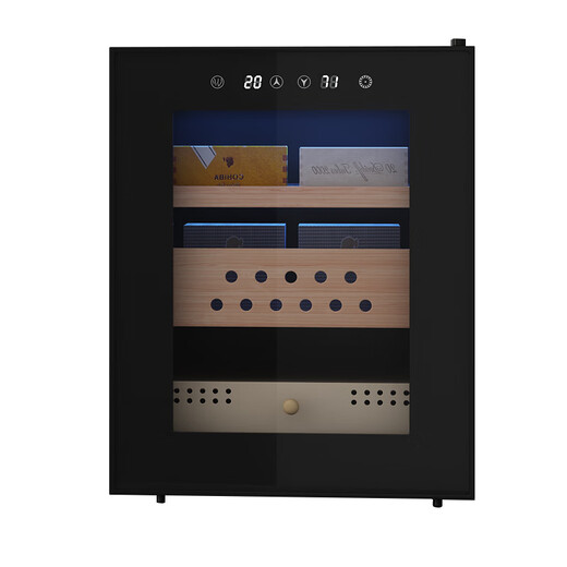 Shuangyou JC-12 small mini cigar cabinet, constant temperature and humidity, professional cigar cabinet, household cigar and red wine cabinet, height 435*width 345*depth 505, constant temperature and humidity