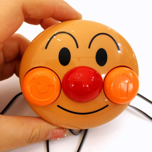 出口日本原装面包细菌超人发条三轮车线遥控车声音挖土机火车玩具 AP发条火车粉色