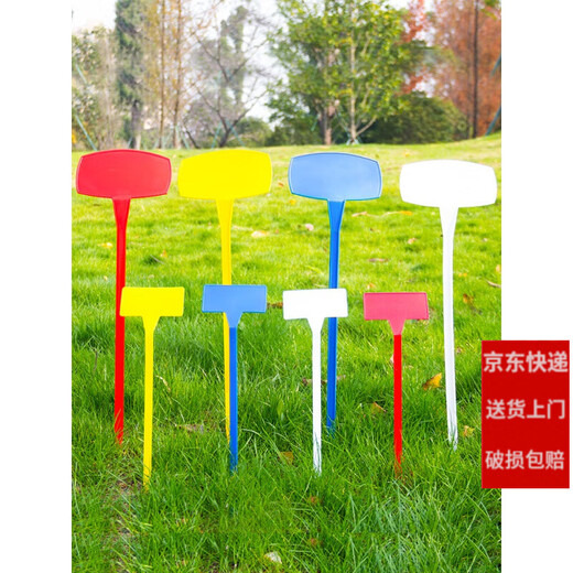 Shipton ground inserts, ground inserts, plant labels, gardening labels, bevel inserts, flower labels, 100 pieces, 36cm surface inserts, white