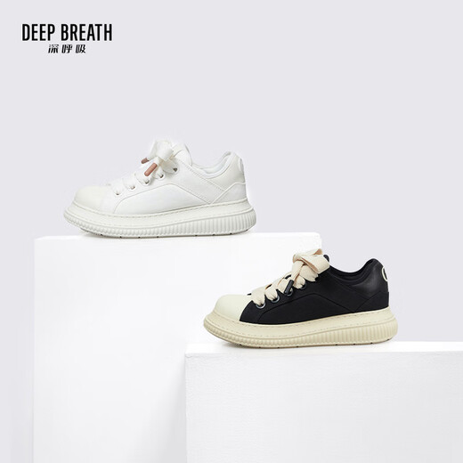 DEEP BREATH Deep Breath Women's Shoes Lightweight Low Top Strap Casual Comfortable Canvas Bread Shoes AX12244 Black Rice 36