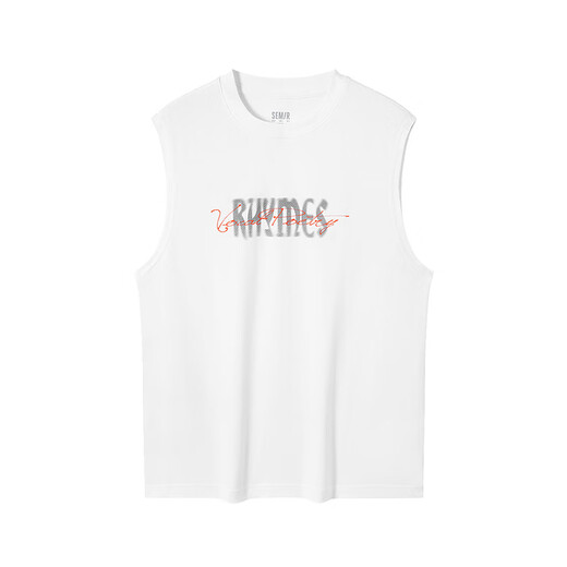 Semir vest men's wide shoulder sleeveless t-shirt teenagers loose sports vest summer inner top trendy print bleached 10007 M