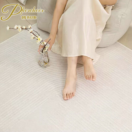 Priligy percheer carpet living room creamy style free washable sofa blanket light luxury bedside blanket upgraded model number 16779 160cm*230cm [2-3-person sofa universal]