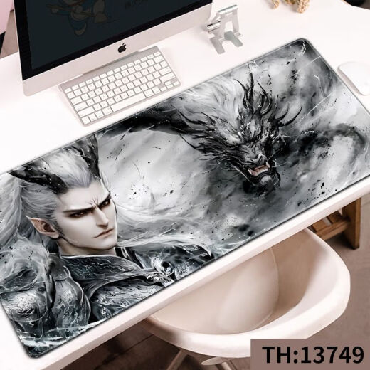 Zikaman Nezha Pad Nezha AO Bing Mouse Mouse Games Extra Lares E-Sports Desk Desk Desk Keyboard Pad 13751 Submarea Nezha y Ao Bing 800x400x3mm