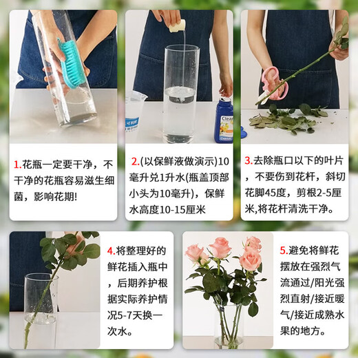 Kelixian Netherlands imported flower preservative rose lily nutrient solution fresh cut flowers universal flower water locking spray flower preservative 250ml enhanced type