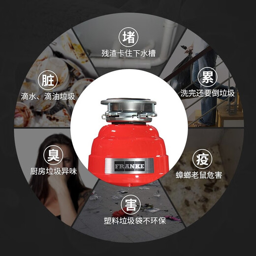 YWZR Swiss garbage disposer kitchen food waste crusher food wet treatment LD550-A02