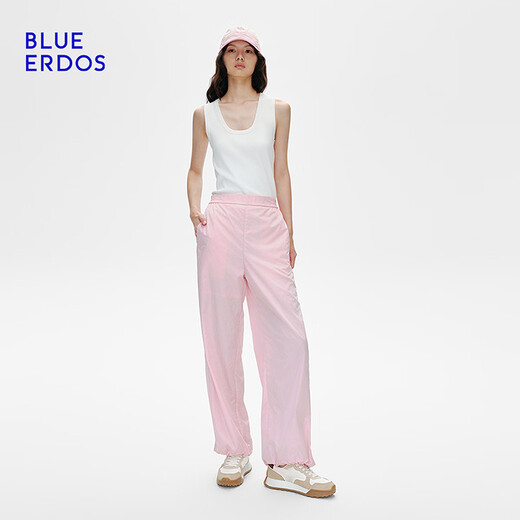 
BLUE ERDOS sunscreen pants for women 25 spring and summer new casual drawstring ties sporty style work pants for women B255M1048 Sakura Powder M (165)