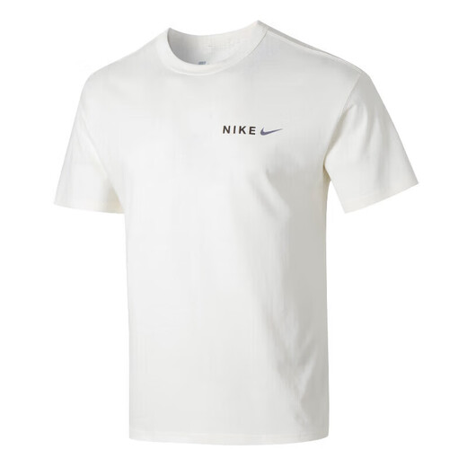 Nike (Nike) Offizielles T-Shirt für Männer, neue Sommersportnacken-Basketball-Trikot, lässige und vielseitige weiße, atmungsaktive Kurzärmele, HF6172-133/Weiß L 175 Vorschlag 130-150jin [Jin gleich 0,5 kg]