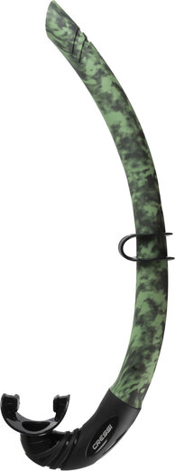 CRESSI free diving snorkel, light and comfortable, camouflage green professional diving equipment, camouflage green