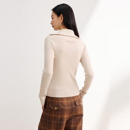 Ep yaying Damen tragen Wolle Reißverschluss Lampe Slim Strick Sweater Top Einkaufszentrum 9922a Grau 2xl