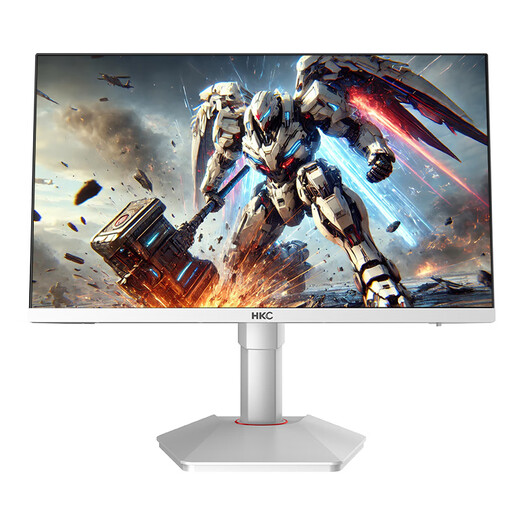 HKC 23.8-inch 2K HD 180Hz high brush FastIPS e-sports 130%sRGB wide color gamut low blue light HDR400 computer monitor screen Falcon 2 white/2K180Hz/lift and rotate/G24H2W