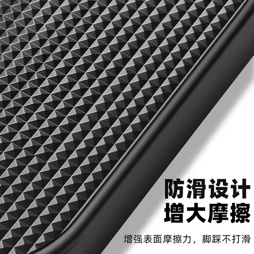 Panyuan battery electric vehicle guardrail foot pedals are widened on both sides of the bumper, and the front and rear seats are folded and installed. 22-type guardrail folding footrests