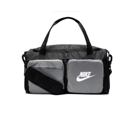 NIKE(耐克)运动休闲健身训练收纳撞色单肩背包拎包斜挎包BA-官方旗舰 BA6169-010黑灰/ 尺寸：47*24*22