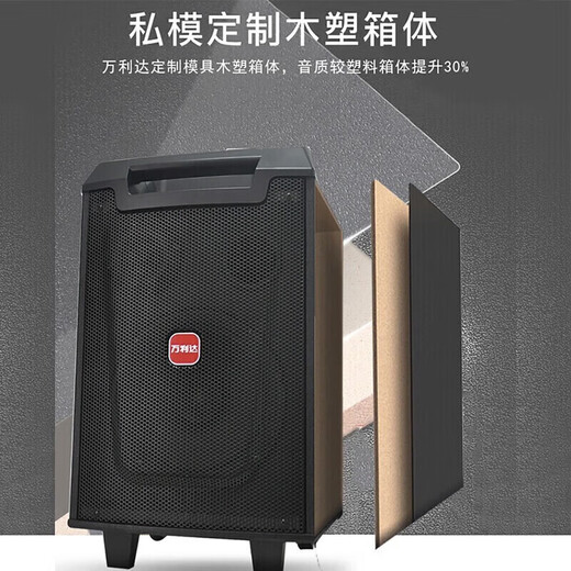 Malida M+9047 Teana 12-inch square dance Bluetooth outdoor karaoke rod mobile portable performance playground conference high-power subwoofer store stall selling