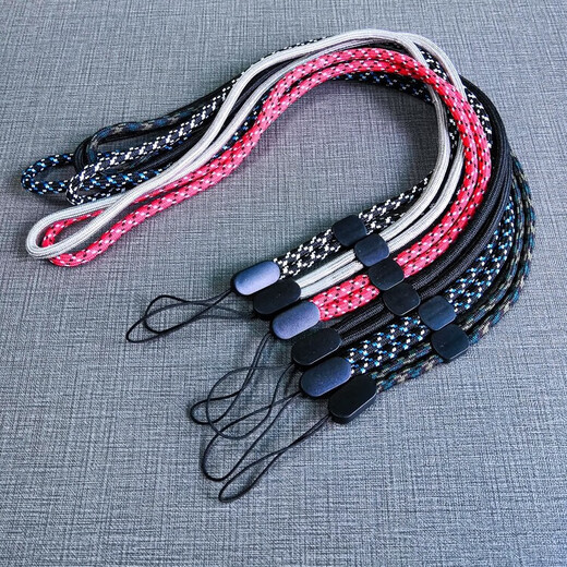 Mobile phone lanyard short wrist rope men and women personalized creative lanyard long pendant U disk lanyard simple mobile phone chain key pendant Twist short style - random 2 colors 2 pieces