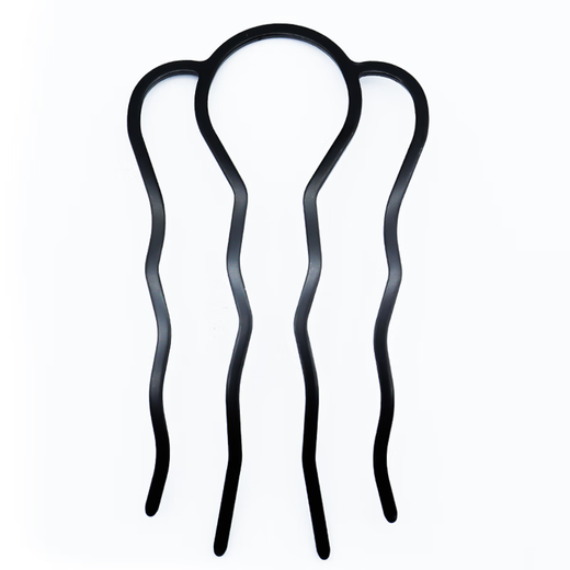 M2KA plug-in comb hair magic tool for women, non-slip four-tooth fixed hair U-shaped hairpin, upside-down ball hair clip hair accessories, can not be thrown off, plug-in comb three-piece set