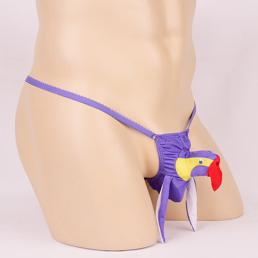 Cinturón de ropa interior sexy para hombres tanga de tía de juego creatividad creativa divertida y sexy ropa interior pájaro cabeza t-toss shishima rojo